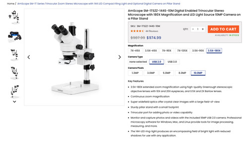 Amscope trinocular upright - trinocular,